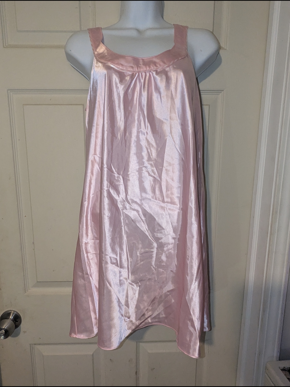 Silky Pink A-Line Slip Skirt